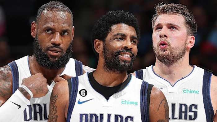 Luka Doncic, LeBron James, Kyrie Irving